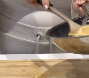 gluten free energy pancakes in pan