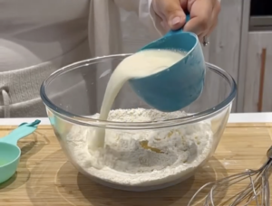 dry ingredients for energy pancake